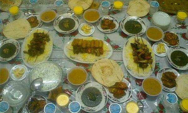 عکس سفره غذا مهمانی