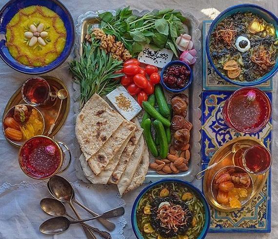 عکس سفره غذا مهمانی