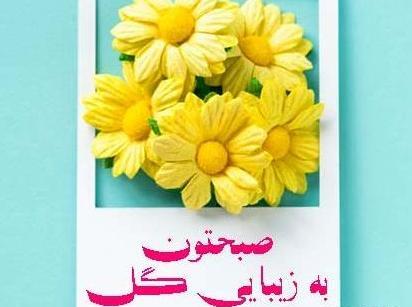 عکس نوشته صبح بخیر ساده