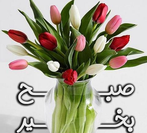 عکس نوشته صبح بخیر ساده
