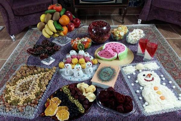 عکس سفره برای شب یلدا