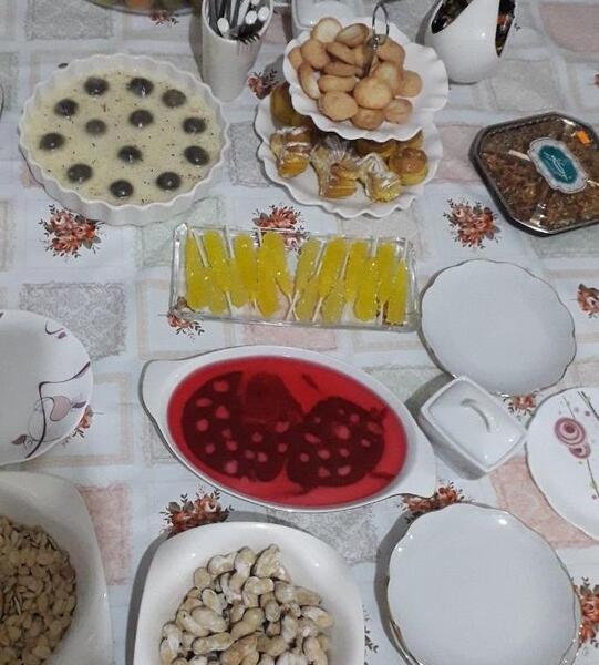 عکس سفره چایی