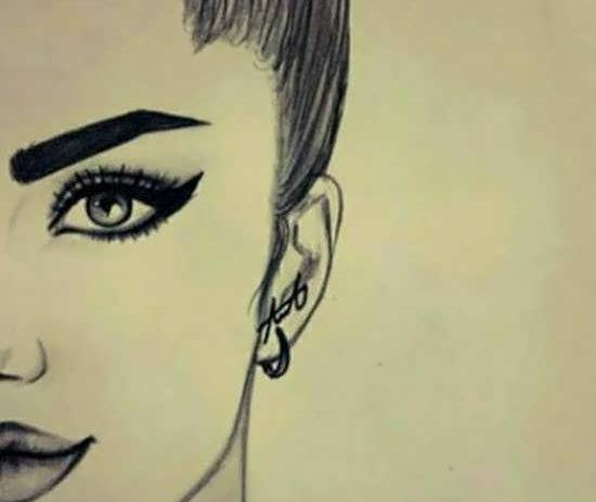 عکس نوشته چهره غمگین