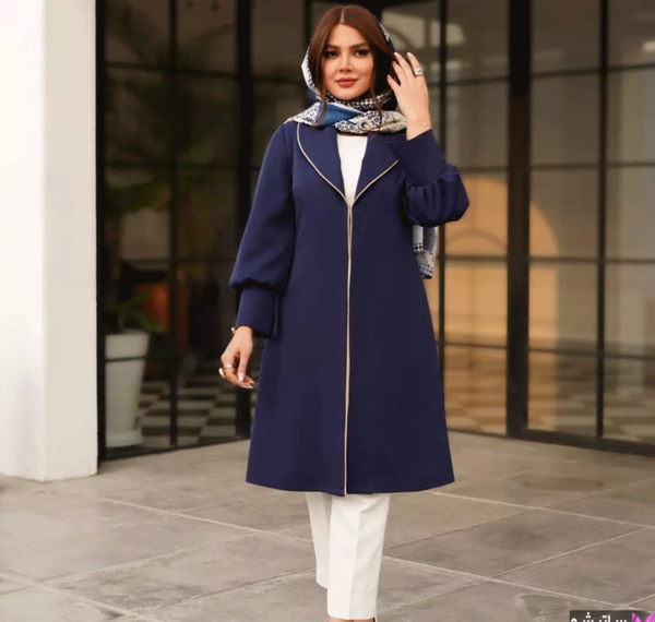 عکس مانتو نوار دوزی شده