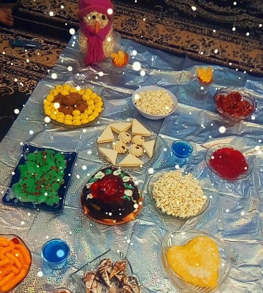 عکس سفره ساده یلدا