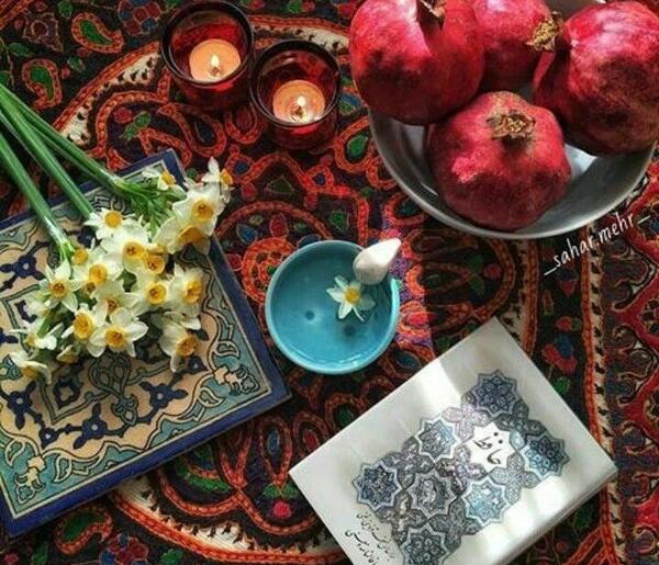 عکس سفره ساده یلدا