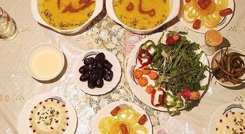 عکس سفره افطار و سحری
