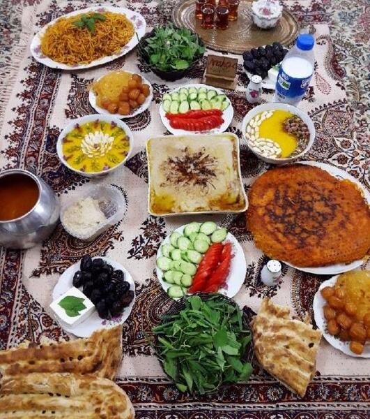عکس سفره افطار و سحری