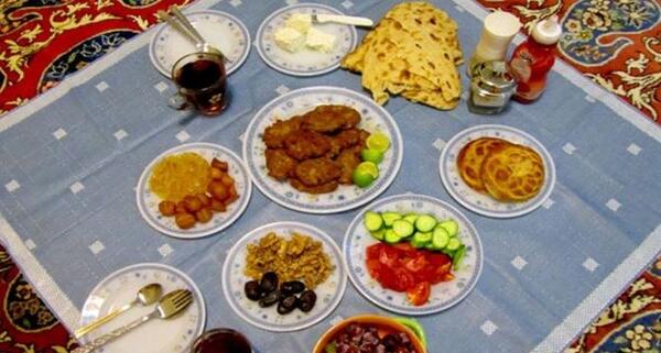 عکس سفره افطار و سحری