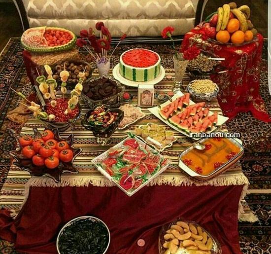 عکس سفره یلدا شیک