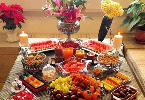 عکس سفره یلدا شیک