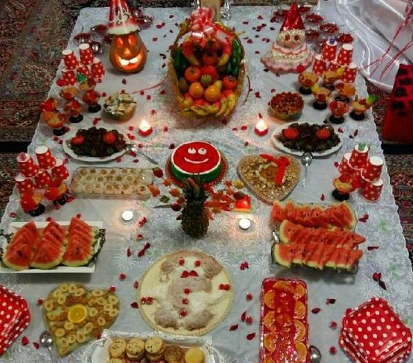 عکس سفره یلدا شیک