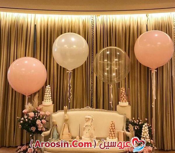 عکس بادکنک آرایی تولد دخترانه