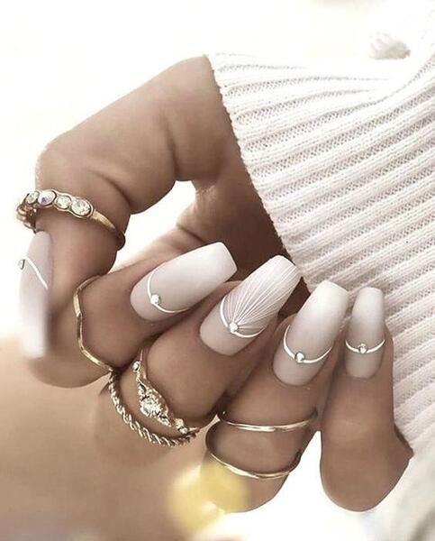 عکس دیزاین ناخن عروس