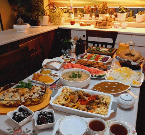 عکس سفره ناهار سنتی
