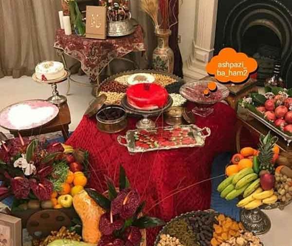 عکس سفره آرایی شب یلدا برای عروس