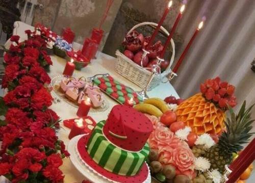 عکس سفره آرایی شب یلدا برای عروس
