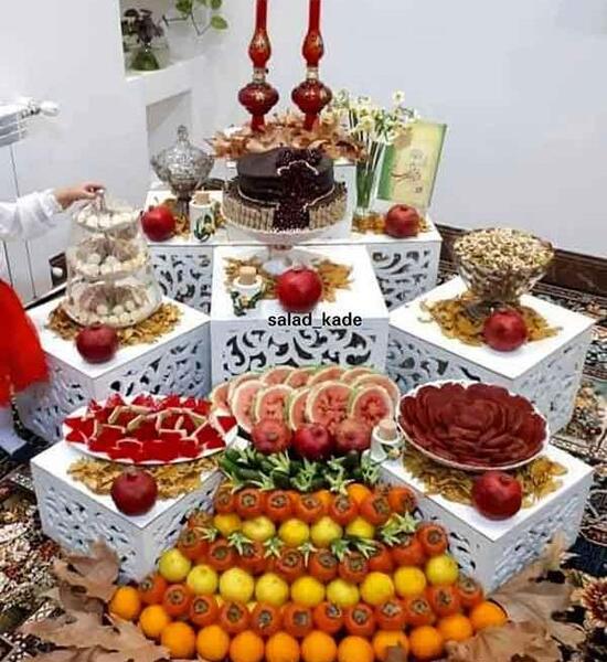 عکس سفره آرایی شب یلدا برای عروس