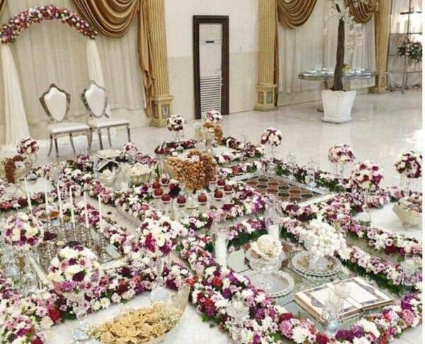 عکس سفره جشن عقد