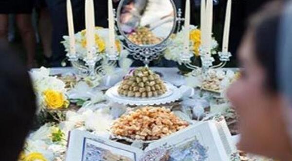 عکس سفره جشن عقد