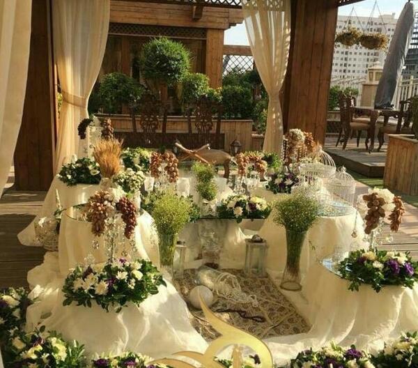 عکس سفره جشن عقد