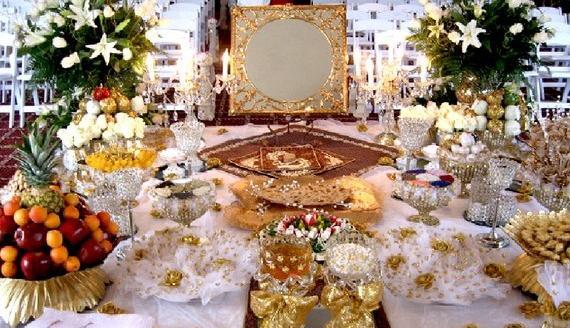 عکس سفره جشن عقد