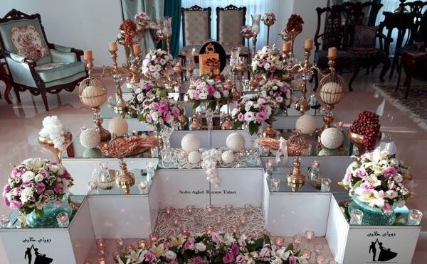 عکس سفره جشن عقد