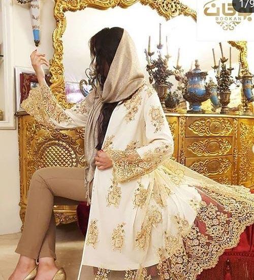 عکس مانتو گیپور مشکی