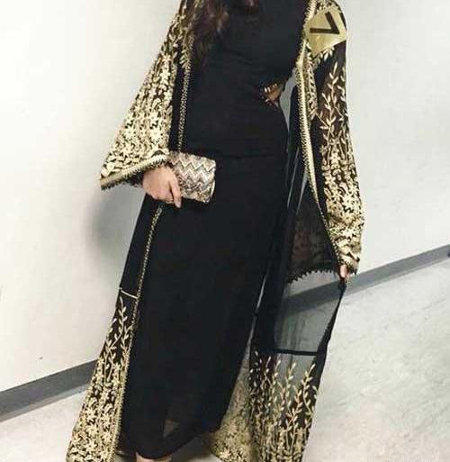 عکس مانتو گیپور مشکی