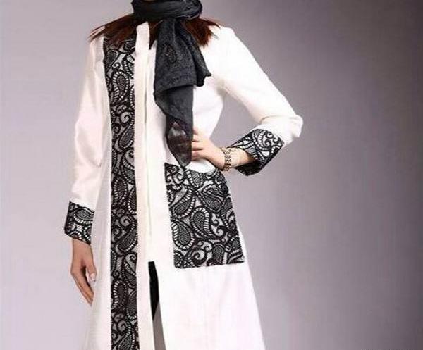عکس مانتو گیپور مشکی