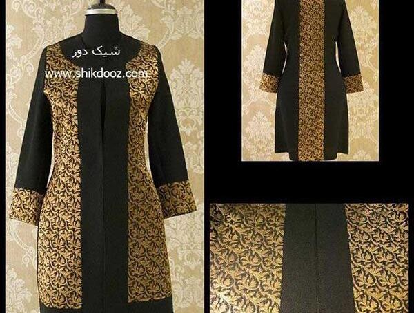 عکس مانتو گیپور مشکی