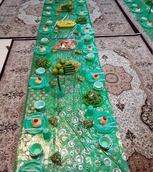 عکس سفره روضه