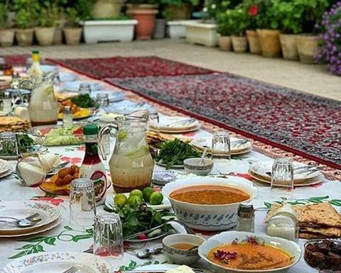 عکس سفره رمضان افطاری