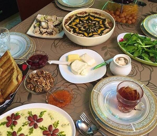 عکس سفره رمضان افطاری