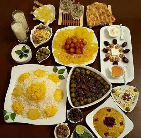 عکس سفره رمضان افطاری