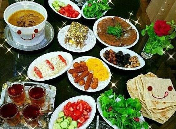 عکس سفره رمضان افطاری
