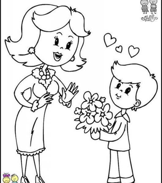 عکس نقاشی برای روز مادر