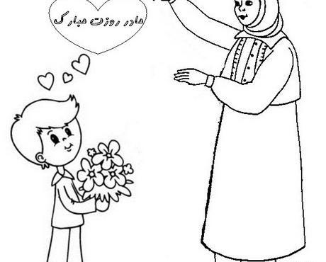 عکس نقاشی برای روز مادر
