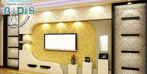 عکس دکور پشت تی وی