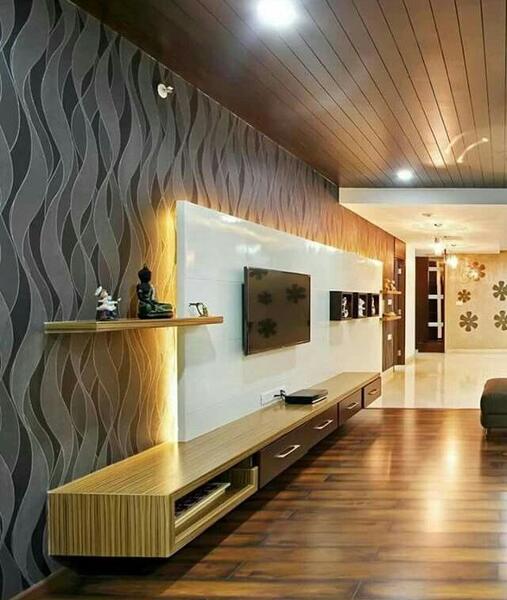 عکس دکور پشت تی وی