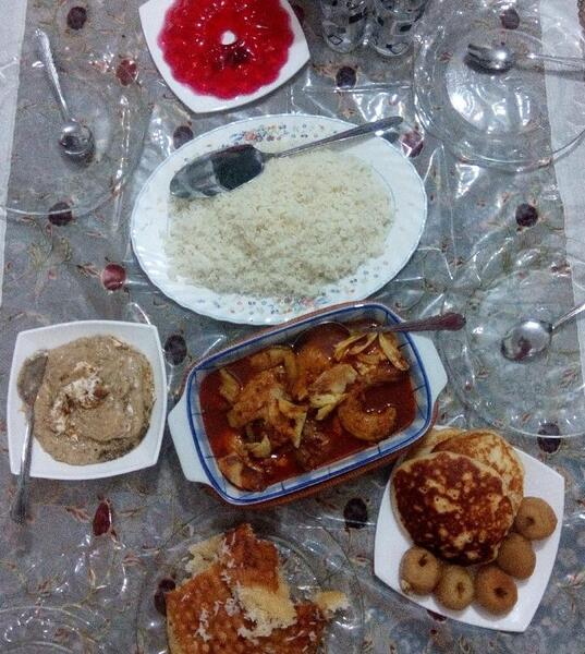 عکس سفره سحری ساده