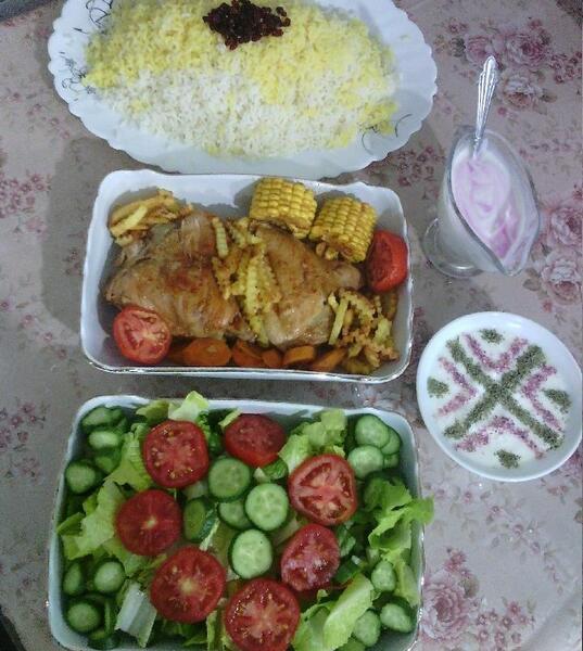 عکس سفره سحری ساده