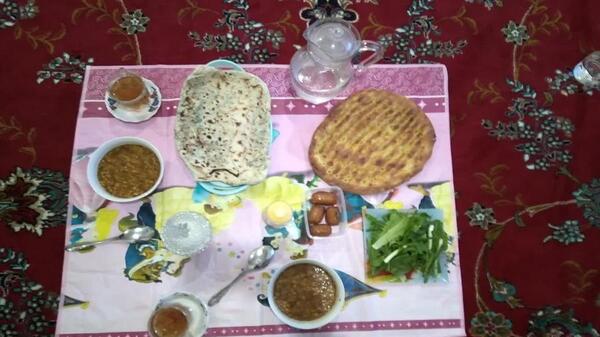 عکس سفره سحری ساده