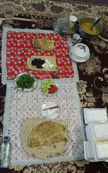 عکس سفره سحری ساده