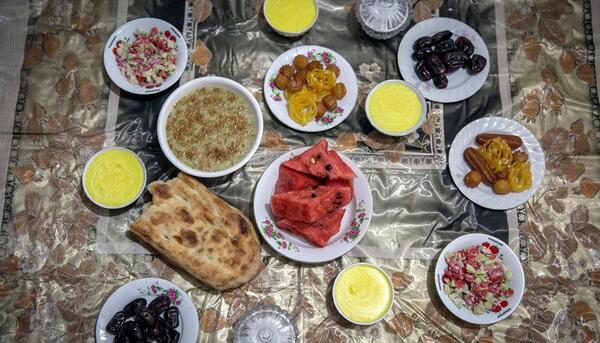 عکس سفره سحری ساده