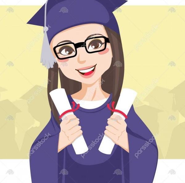 عکس کلاه فارغ التحصیلی کارتونی