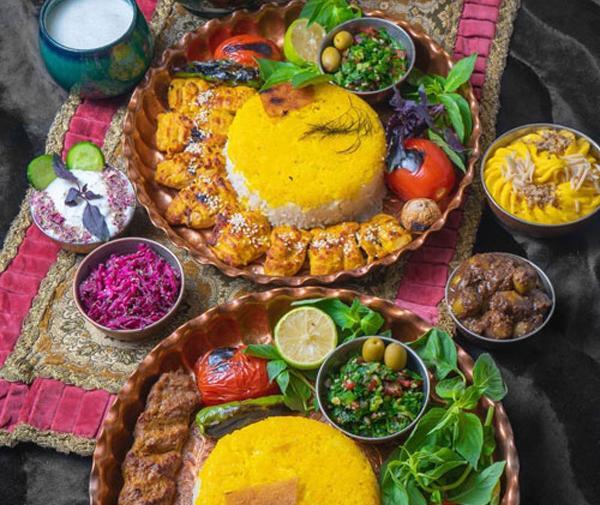 عکس سفره کباب