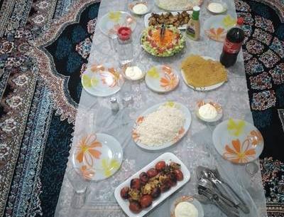 عکس سفره کباب