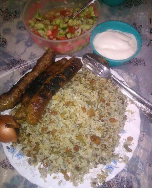 عکس سفره کباب