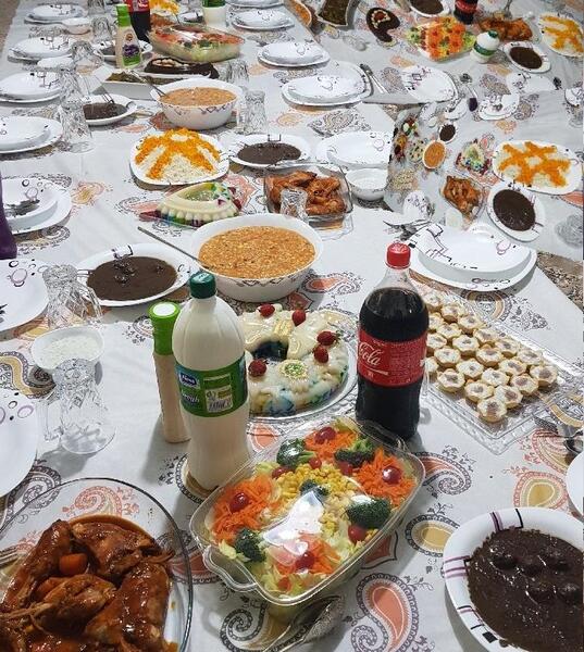 عکس سفره کباب